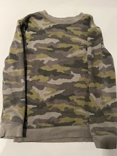 Cat  Jack Camo Sweatshirt Crewneck Pullover Athletic Cotton Boys Size S 6/7
