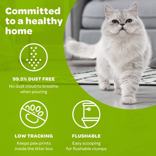 sWheat Scoop Wheat-Based Natural Cat Litter, Multi-Cat, 25 Pound Bag Multi Cat - Picture 3 of 7