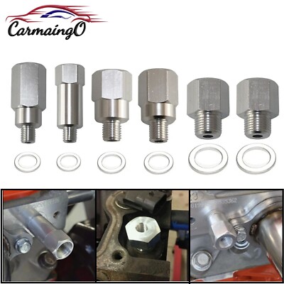1/8 3/8 1/2 NPT Master Adapter Set for LS Engine Oil / Coolant Water Temp Sensor