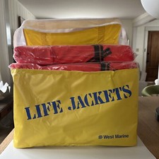 Lot Of 6 Vintage Kent Life Vests USCG Approved Buoyant Type II PDF Adult 90 Lbs