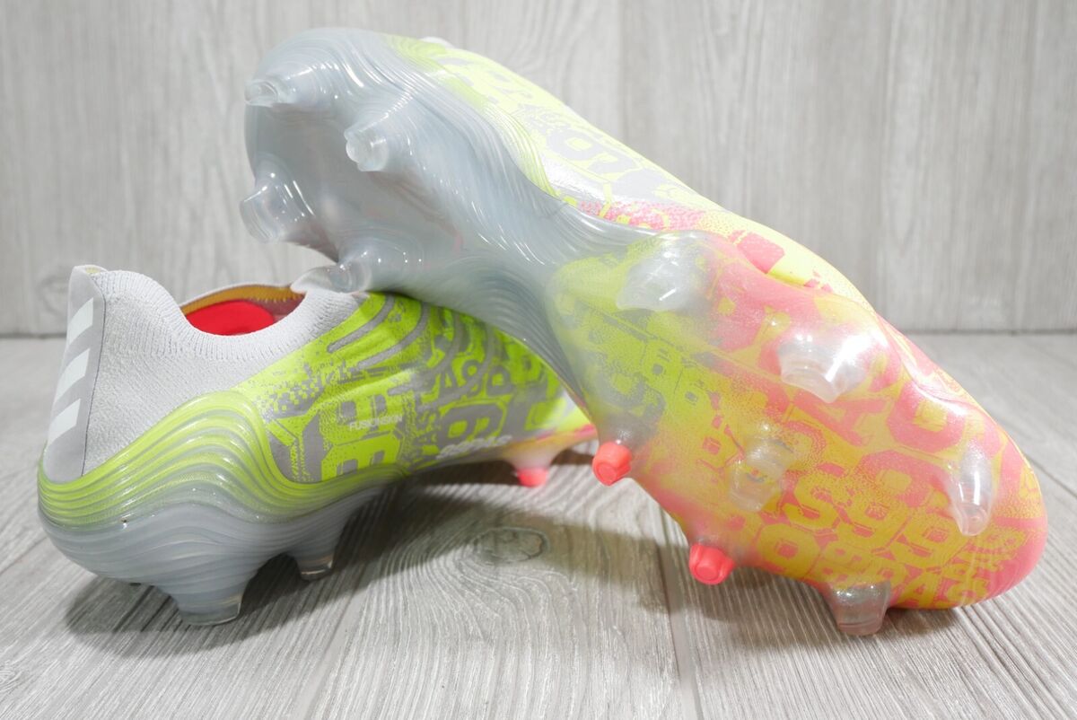 adidas Copa Sense+ FG Soccer Cleats Clear Onyx Solar Yellow adidas Copa Sense+ FG Soccer Cleats Clear Onyx Solar Yellow