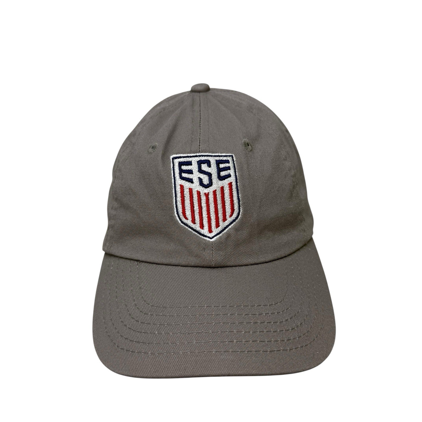 ESE Hat Cap Gray Strapback Adjustable Embroidered… - image 1