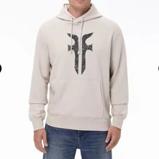 Frye Men  s XXL Feather Gray Logo Hoodie NWT 100 Cotton Pullover Sweatshirt