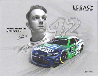 NEW! 2025 JOHN HUNTER NEMECHEK #42 PYE BARKER 3RD VERSION NASCAR CUP POSTCARD!