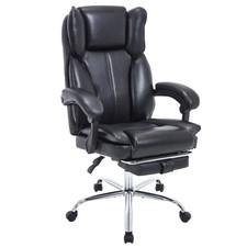 Tall and big Executive Office Chair with Footrest Ergonomic Office Chair .