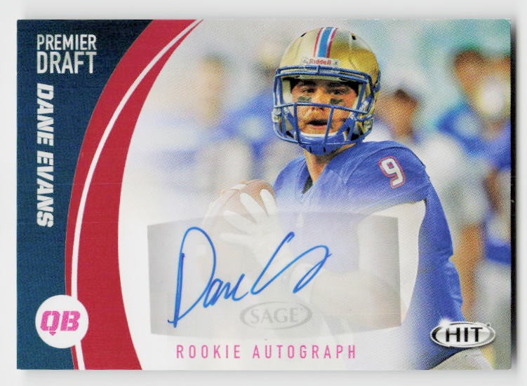 2017 SAGE HIT #A13 Dane Evans Autographs Red