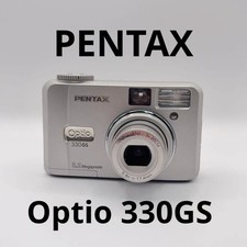 PENTAX Optio 330GS 3.2MP Digital Camera Gold Compact Tested with CF Card