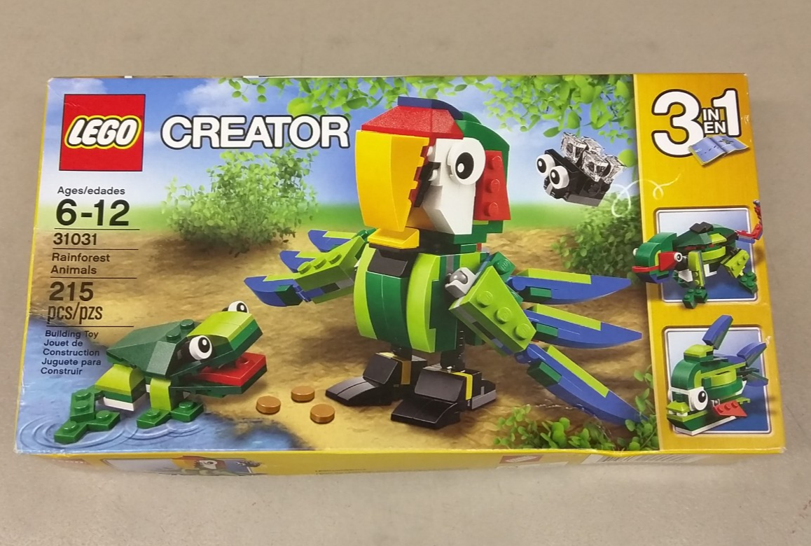 LEGO Creator 31031 Rainforest Animals NEW! 3-in-1 Parrot Frog Fly