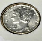 1937 BU Mercury Dime 10c BEAUTIFUL COIN