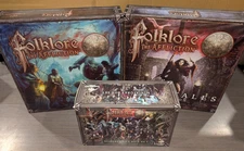 Folklore The Affliction Dark Tales Miniatures Box Set Board Game Complete Nice!