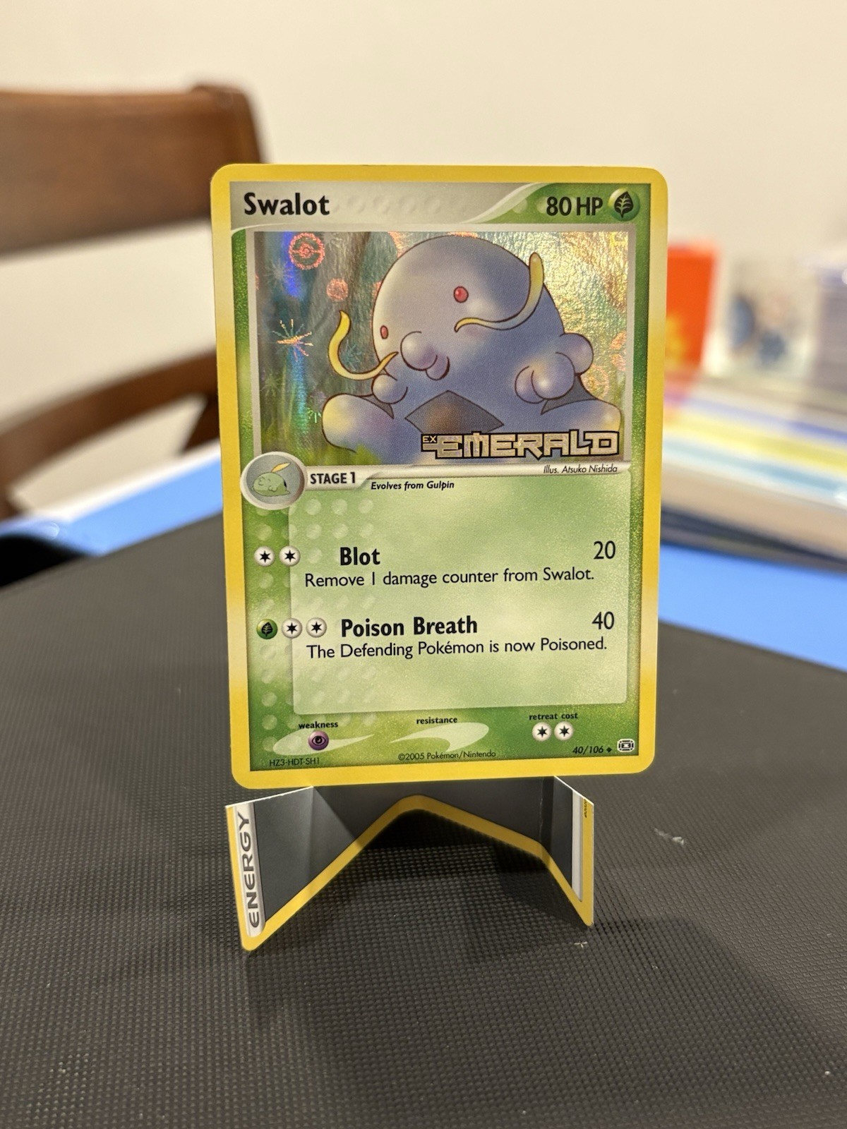 Pokemon Swalot 40/106 Stamped Reverse Holo EX Emerald NM