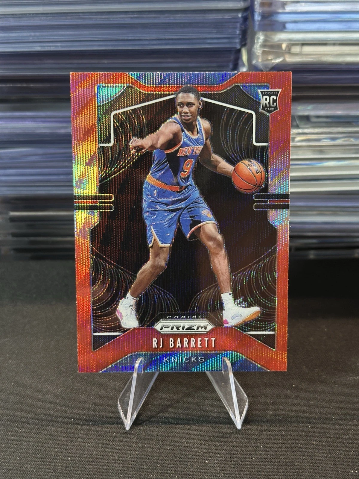 2019-20 Panini Prizm - Rookie RJ Barrett #250 Ruby Wave Prizm (RC)