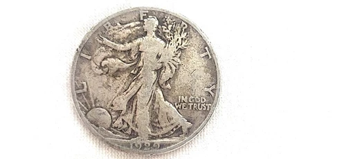 1929 S Walking Liberty Half Dollar Good Condition