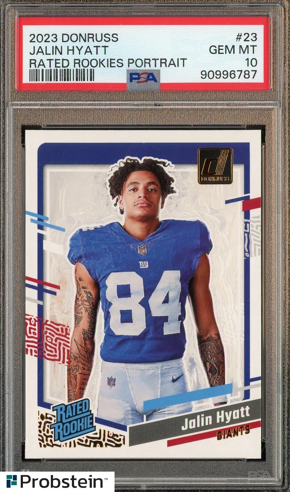 Jalin Hyatt Panini Donruss Rated Rookies Portrait #23 Base