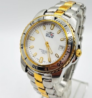 Sector No Limits 550 Quartz 7 Jewels Men's Watch White Dial 100M