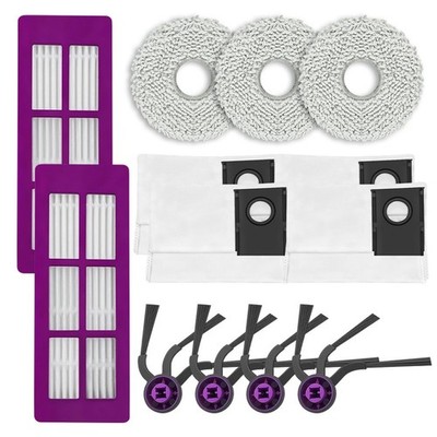 For Eureka J15 Max Ultra Robot Vacuum Filter Mop Cloth Dust Bag Replacement Kit