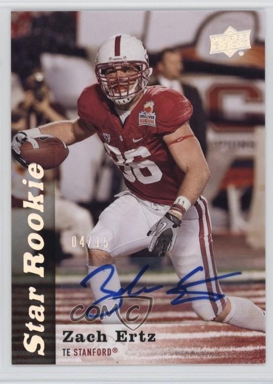 Zach Ertz Upper Deck #215 Autograph