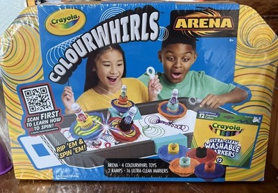Crayola Colourwhirls Spin Art Battle Arena NIB Kids Activity Gift Art Creativity