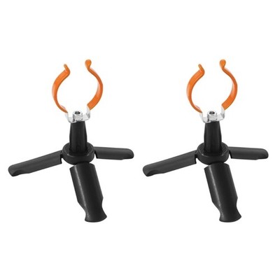 Foldable Ice Angling Rod Support With Reinforced Steel Structure Nonslip Handle