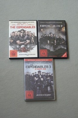 DVD The Expendables 1 2 3 Trilogie Trilogy Uncut Extended Directors Cut FSK 18