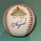 AJ PIERZYNSKI (Sox) Signed Official 2005 WORLD SERIES Baseball Beckett (BAS)
