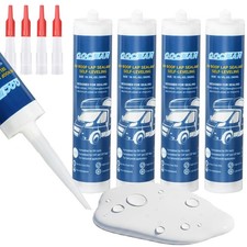2026 Version RV Roof Sealant 4 Pack, Self-Leveling Lap Sealant White, Camper ...