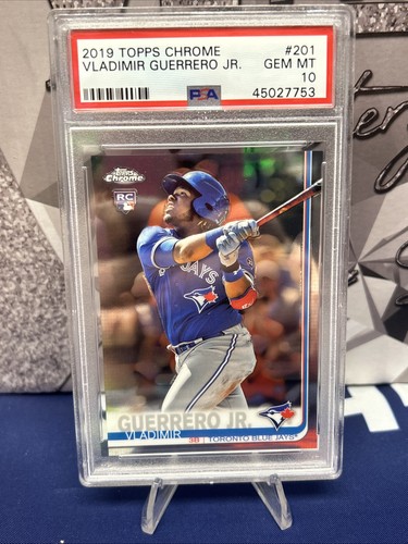 2019 Vladimir Guerrero Jr. Topps Chrome Base #201 (RC) Blue Jays PSA 10