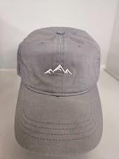 Mountain Theme Gray Adjustable Hat