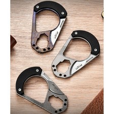 Titan Karabiner Schl&uuml;sselanh&auml;nger mit 23 mm Ring EDC Outdoor Multitool Tragbar