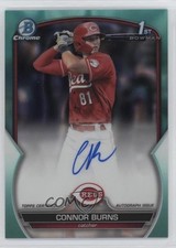 2023 Bowman Draft Chrome Prospect Aqua Lava Refractor Connor Burns Auto 0hk3