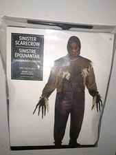Sinister Scarecrow Halloween Costume Adult Men's 2XL 48-52 NEW