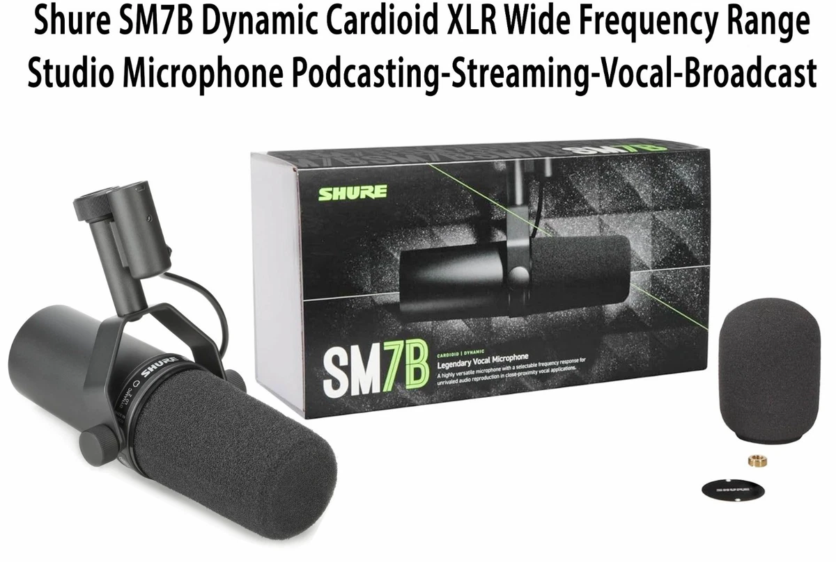 Shure SM7B Cardioid Dynamic Vocal Microphone