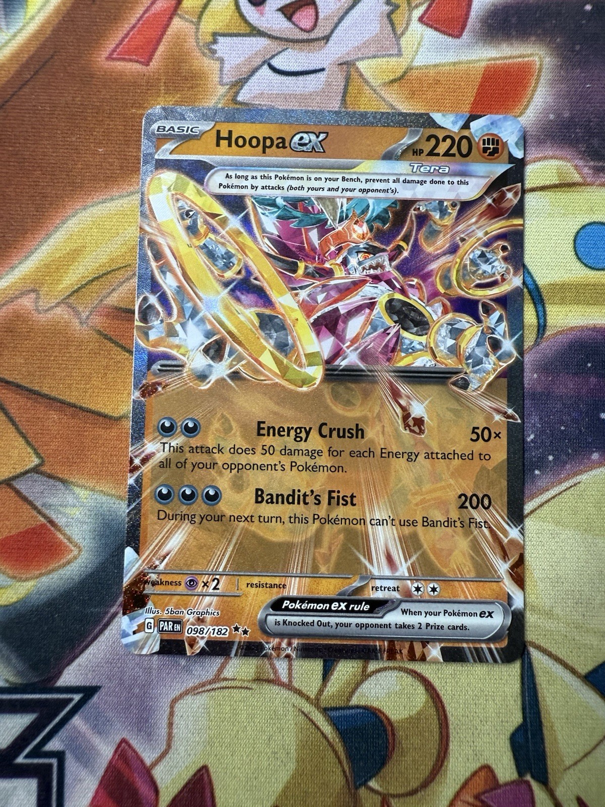 Pokemon TCG Paradox Rift Hoopa EX 098/182 Near Mint
