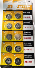 10 PACK CR1616 3V LITHIUM GREATEXP 12/31 ECR1616 DL1616 FREE SHIP TRACK