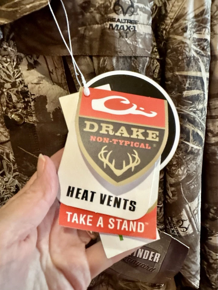 Drake Nontypical Long Sleeve Mesh Back Flyweight Shirt with Agion Max XL NWT - Image 4 of 4