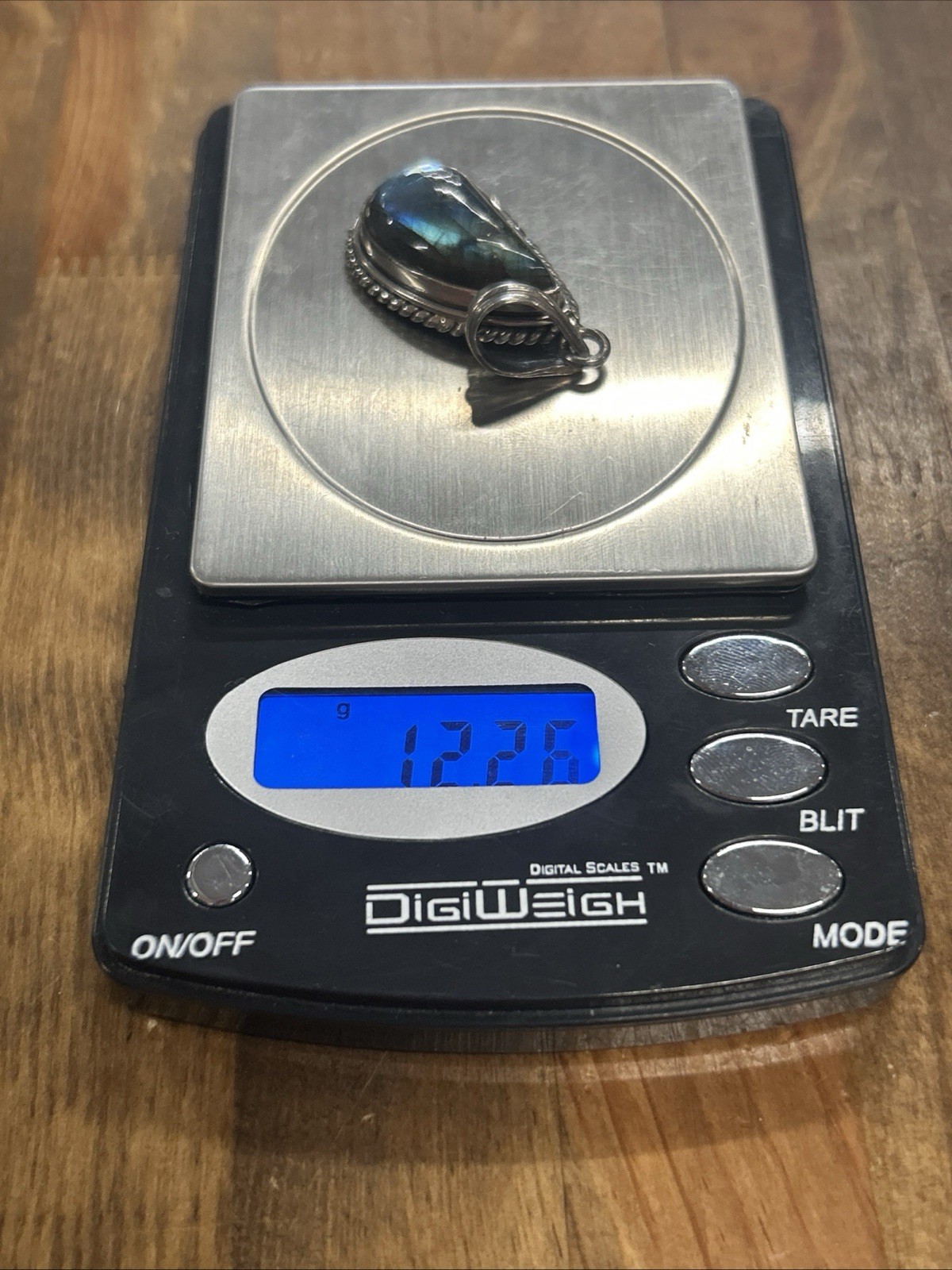 Sterling Silver Labradorite Irregular Teardrop Pe… - image 4