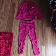 Mens Burgundy Suit Trousers And Blazer