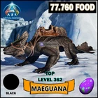 Ark Survival Ascended PC/PS5/XBOX PVE BLACK MAEGUANA 🎇 Level 362 Food / Damage