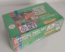 1991-92 Pro Set part 1 Soccer Official Player Cards Factory Sealed Box