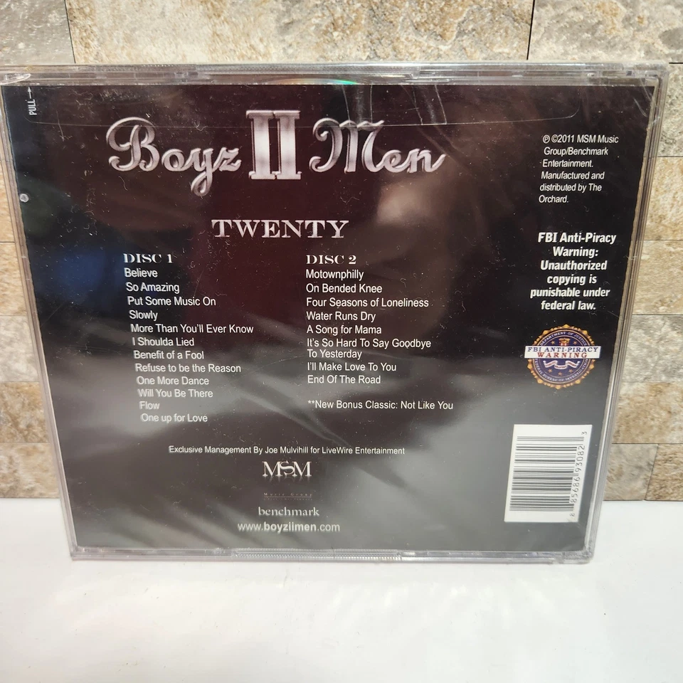 Boyz II Men TWENTY 2 CD Set The New Album + Greatest Hits - Sealed - Image 3 of 3