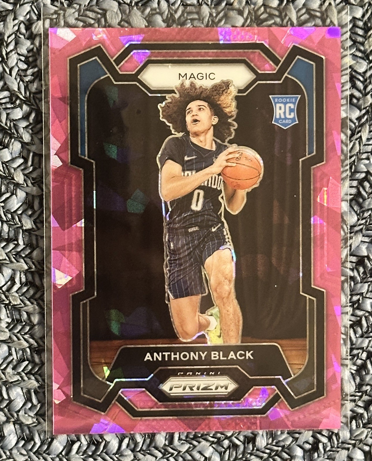 Anthony Black 2023-24 Panini Prizm Pink Cracked Ice (RC) #170 Magic