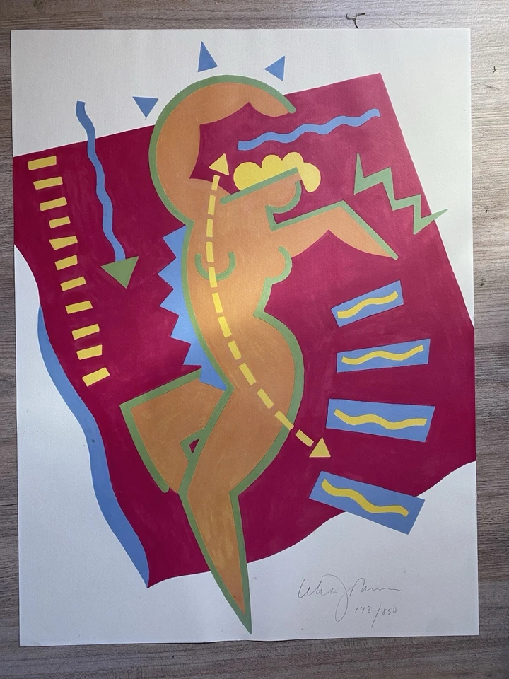 Lithographie Signée Street Art - Photo 1/3