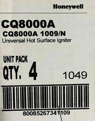 Honeywell  Universal Hot Surface Ignitor, Pack of 4, New