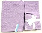 NEW TRULY LOU PURPLE QUICK DRY ANTIMICROBIAL BATH,OR HAND,OR 4 WASHCLOTH TOWEL