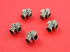 Pewtert Antique Silver Cross Beads Paracord Bracelets  Lanyards - US Seller