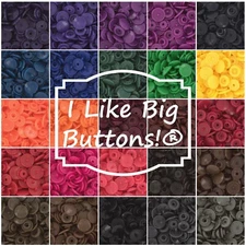 KAM Snaps 25 Colors DARKS COMBO Size 20 T5 Plastic Snap Buttons No Sew Buttons