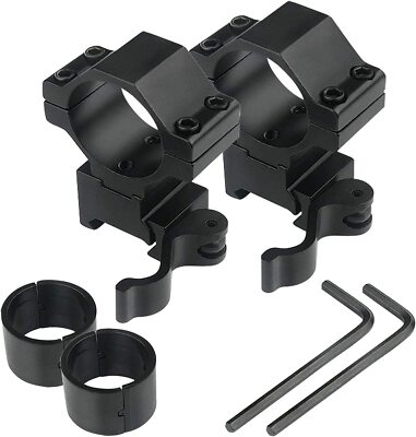 2Pack 25.4mm/30mm Scope Rings Mount Quick Detach for 20mm picatinny Rail