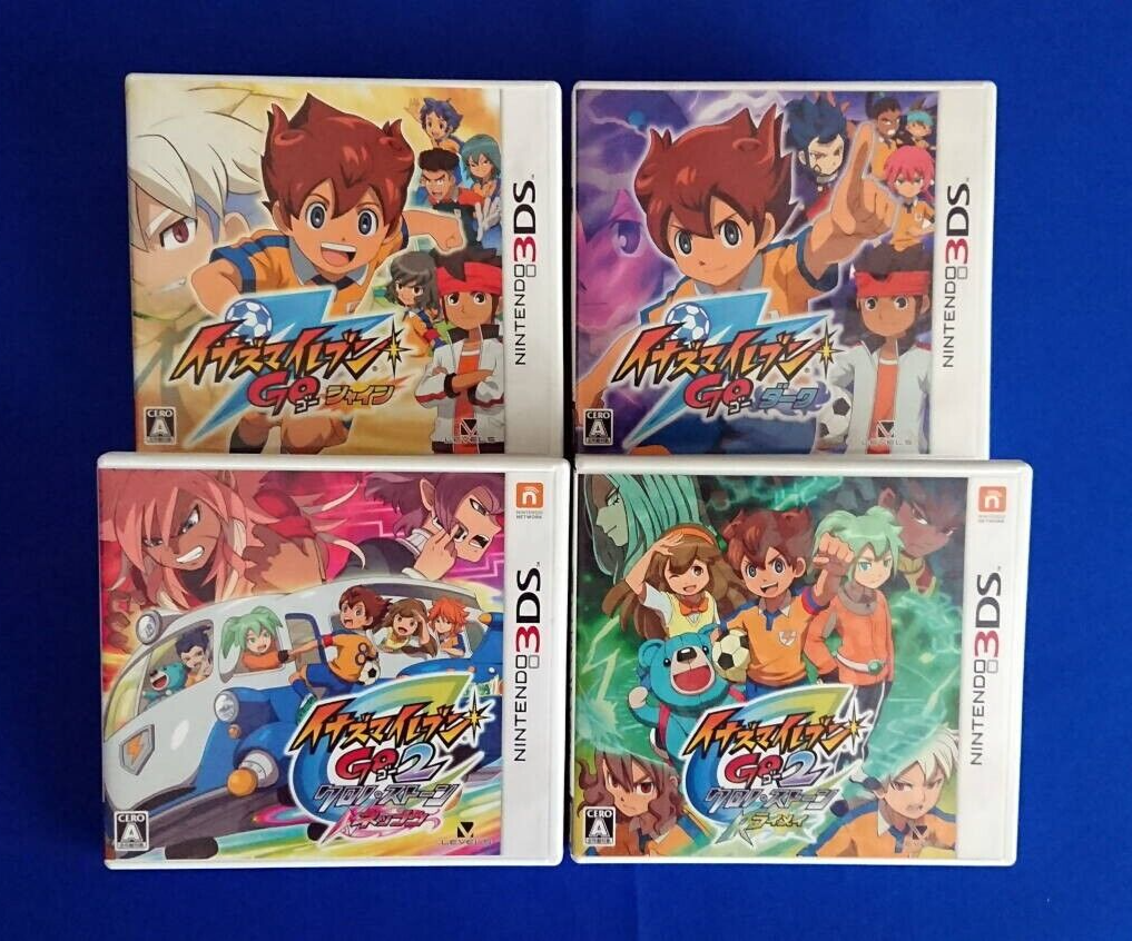 Inazuma Eleven GO Shine Dark & GO 2 Chrono Stones Neppu Raimei set