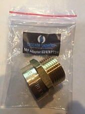 British BSPP G 3/4" Male to NPT 3/4" Female Pipe Fitting Adapter - Lead-Free