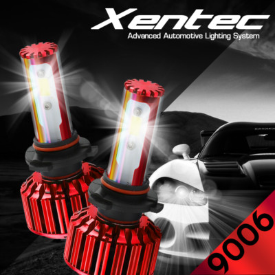 XENTEC LED HID Headlight Conversion kit 9006 6000K for 1989-1989 Dodge Aries